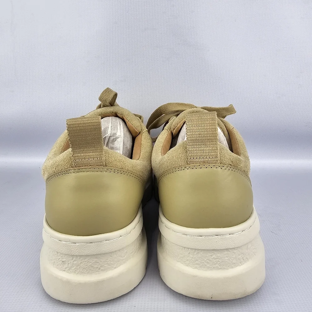 J/Slides Women's Roger Platform Sneakers Sand Suede 7.5 - Picture 5 of 9